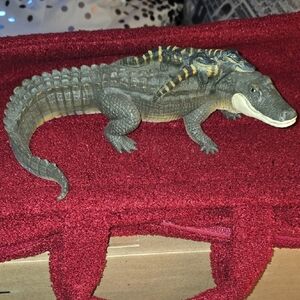Reptile Figurine - Gray and Yellow